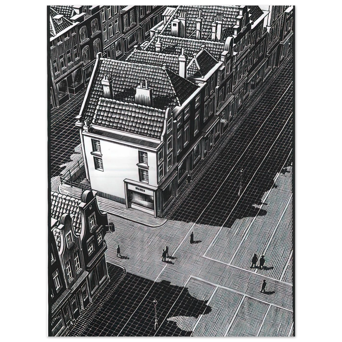 Delft by M.C. Escher – art poster, view 2