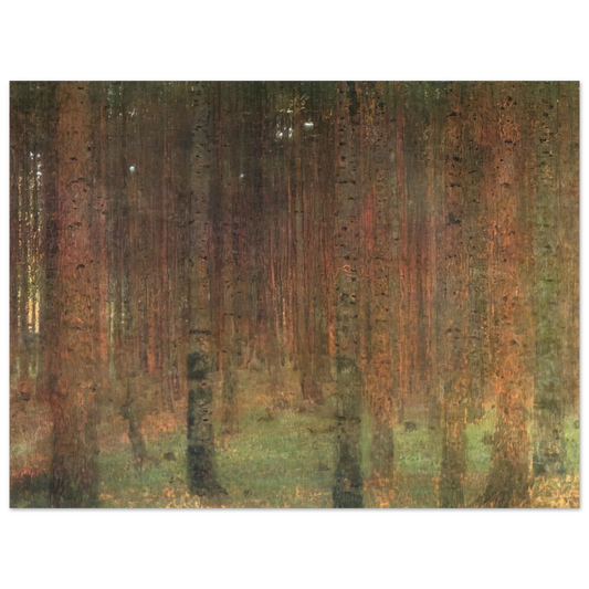 Pine Forest II by Gustav Klimt – art poster