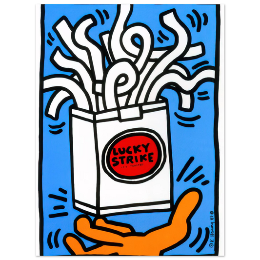 Lucky Strike by Keith Haring (1987) – art poster