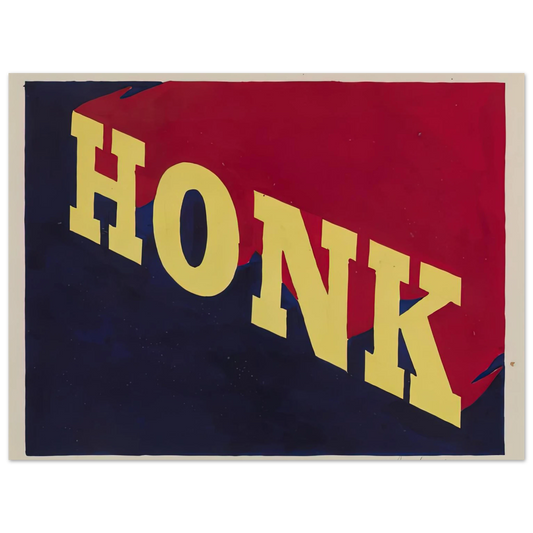 Honk by Edward Ruscha (1962) – art poster