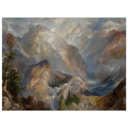 Morning In The Sierras, Nevada by Thomas Moran – art poster