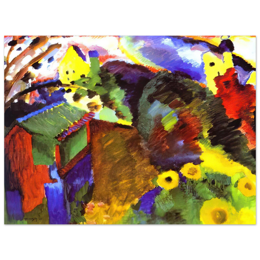 Murnau Garden by Wassily Kandinsky (1910) – art poster, view 2