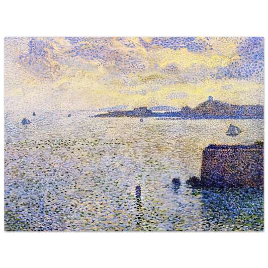 Sailboats And Estuary by Theo van Rysselberghe (1892) – art poster, view 2