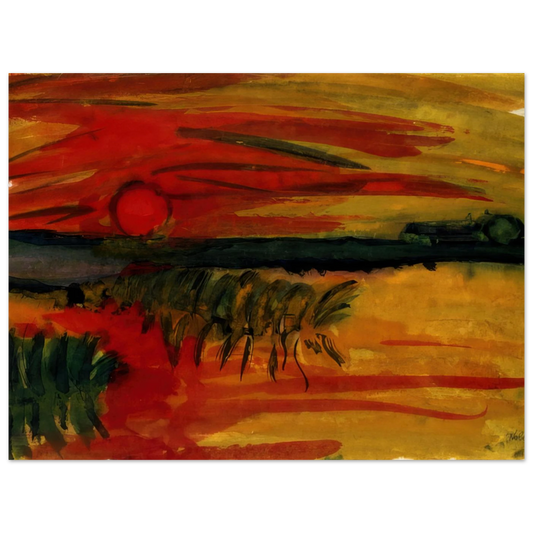 Sunset by Emil Nolde – art poster, view 2