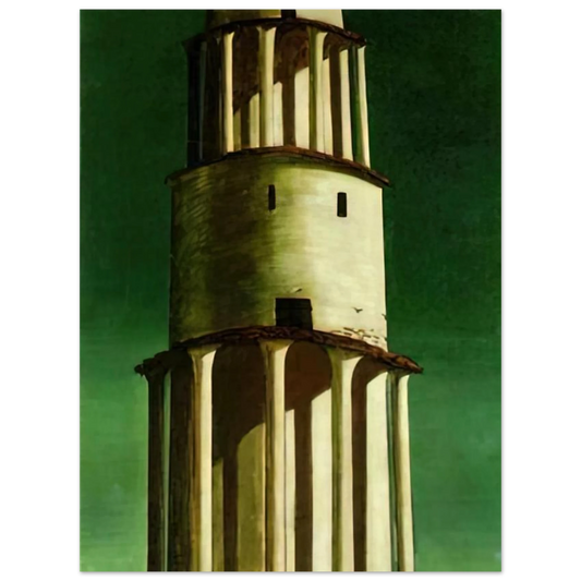 The Great Tower by Giorgio de Chirico (1913) – art poster