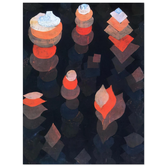 Growth Of The Night Plants by Paul Klee (1922) – art poster, view 2