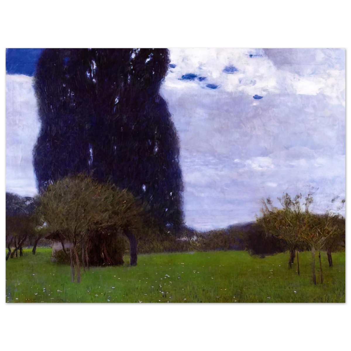 The Tall Poplar Trees II by Gustav Klimt – art poster