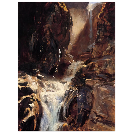 A Waterfall by John Singer Sargent – art poster