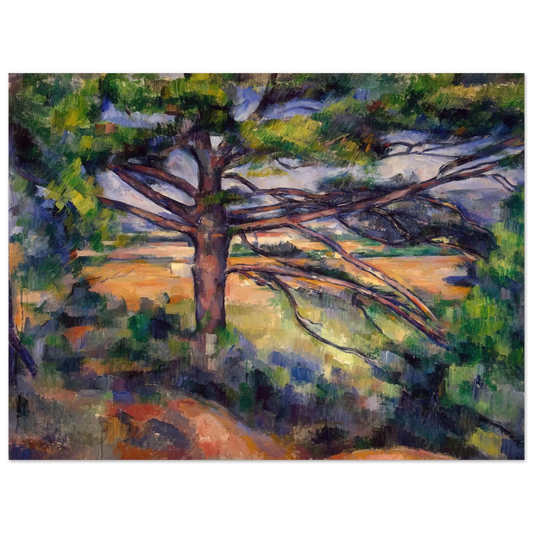 Large Pine And Red Earth by Paul Cézanne – art poster