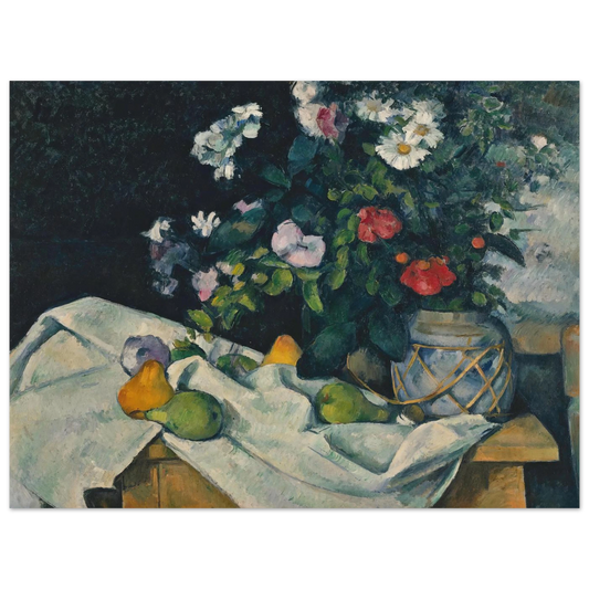 Still Life With Flowers And Fruit by Paul Cézanne – art poster, view 2