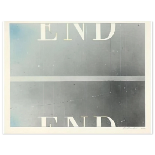 The End 53 by Edward Ruscha – art poster