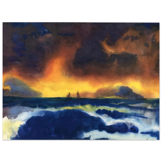 Stormy Sea by Emil Nolde – art poster