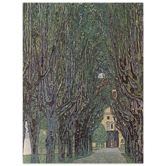 Avenue Of Schloss Kammer Park by Gustav Klimt – art poster, view 2