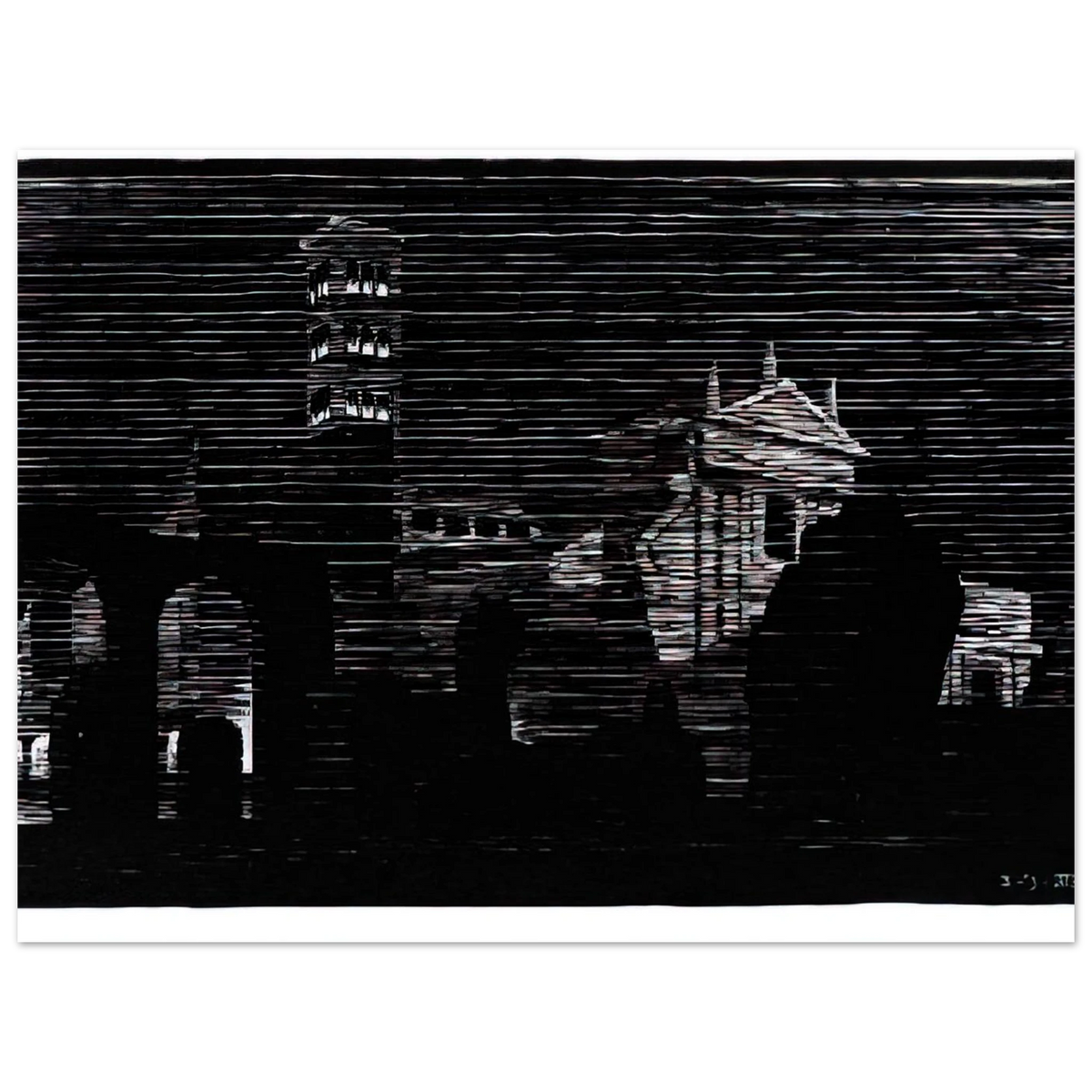Nocturnal Rome 2 by M.C. Escher – art poster, view 2