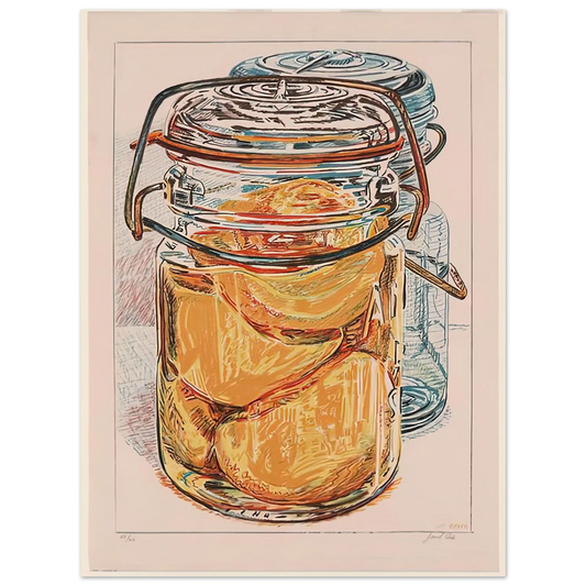 Preserved Peaches by Janet Fish (1975) – art poster