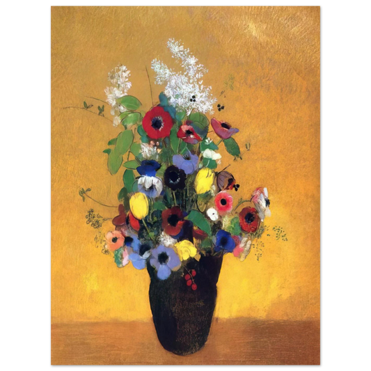 Flowers 2 by Odilon Redon – art poster