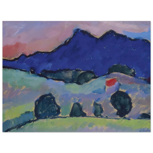 Blauer Berg by Alexej von Jawlensky (1910) – art poster, view 2