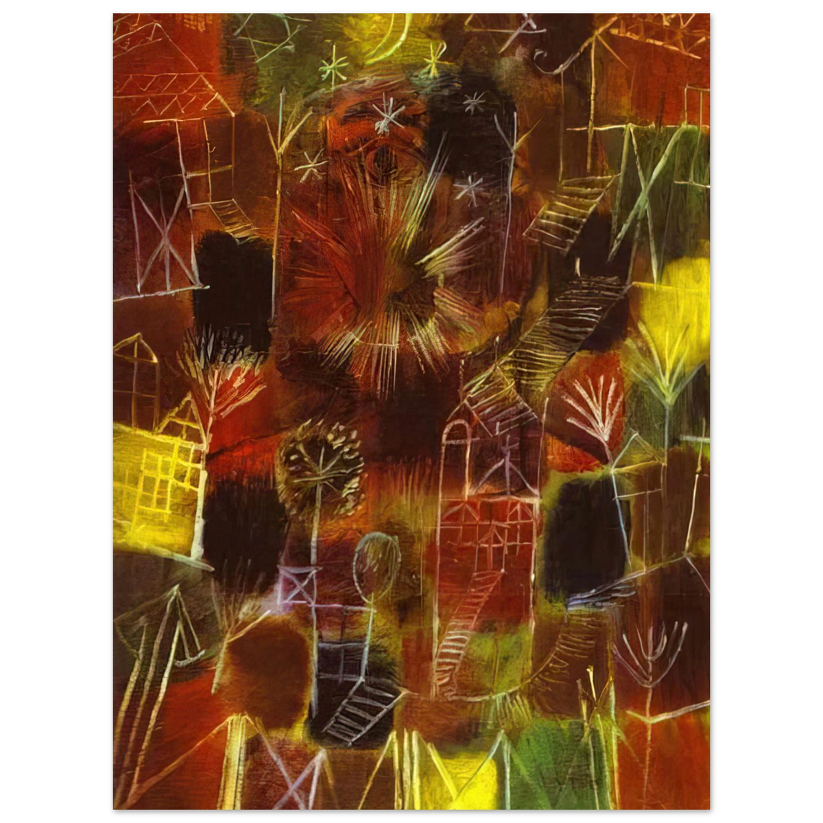 Cosmic Composition by Paul Klee (1919) – art poster