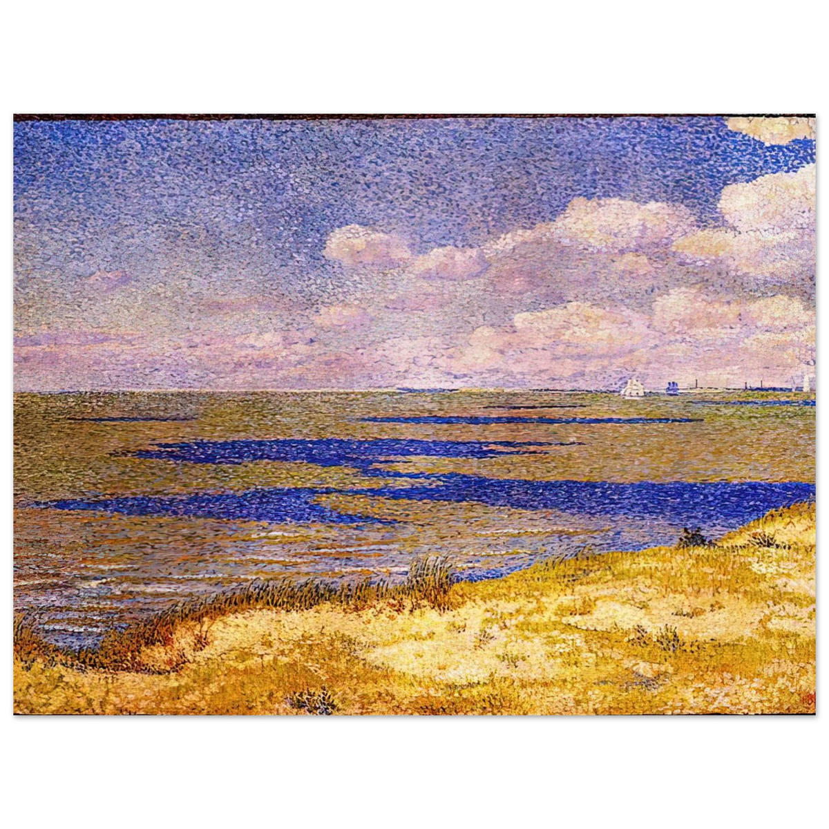 View Of The River Scheldt by Theo van Rysselberghe (1893) – art poster, view 2