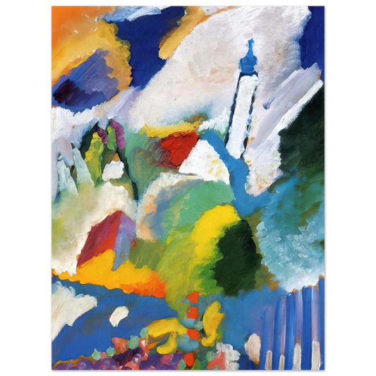 Murnau With A Church by Wassily Kandinsky (1910) – art poster, view 2