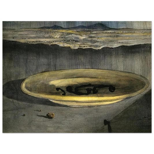 Landscape With Telephones On A Plate by Salvador Dali – art poster