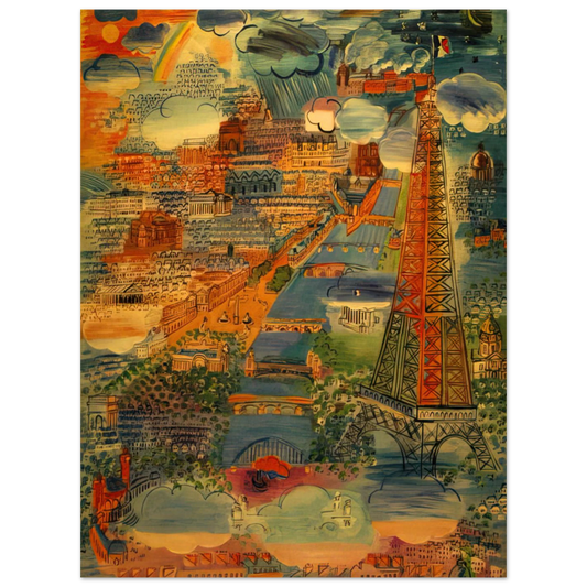 Paris by Raoul Dufy (1934) – art poster