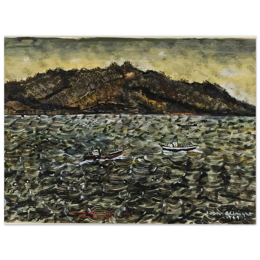 Inland Sea Japan From Boat by Ivan Albright – art poster