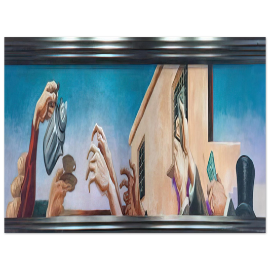 Outreaching Hands by Thomas Hart Benton (1931) – art poster