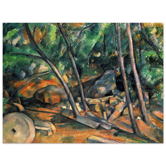 Woods With Millstone by Paul Cézanne – art poster