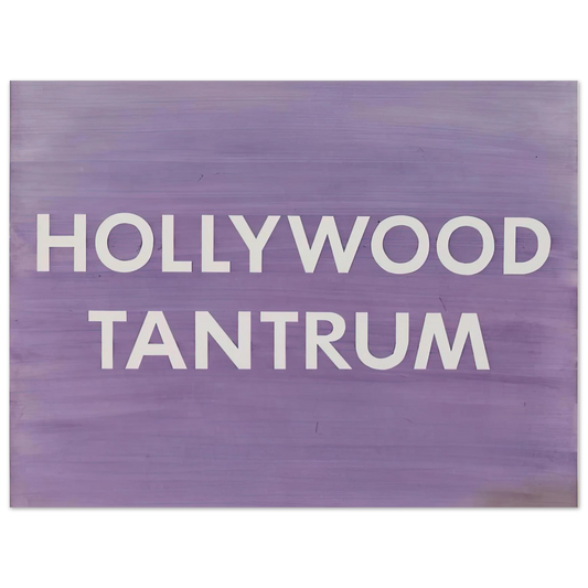 Hollywood Tantrum by Edward Ruscha (1979) – art poster
