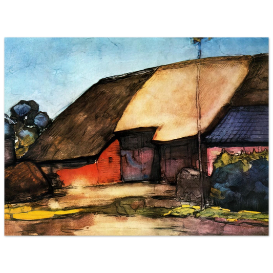 Small Farm On Nistelrode by Piet Mondrian – art poster