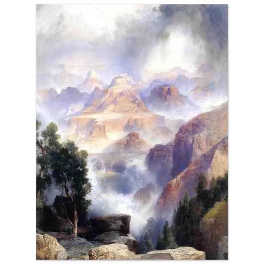 A Showery Day, Grand Canyon by Thomas Moran – art poster