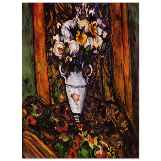 Still Life, Vase With Flowers by Paul Cézanne – art poster, view 2
