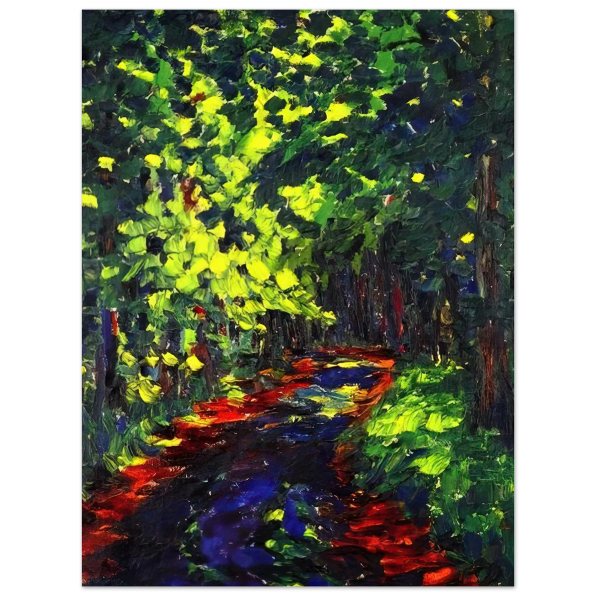 Forest Path by Emil Nolde – art poster, view 2