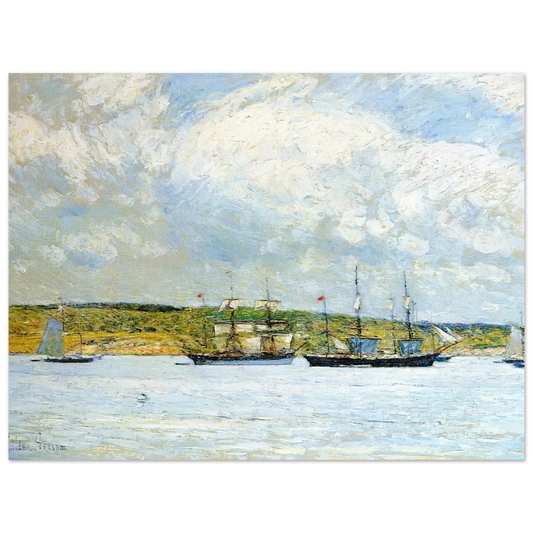 A Parade Of Boats by Childe Hassam – art poster