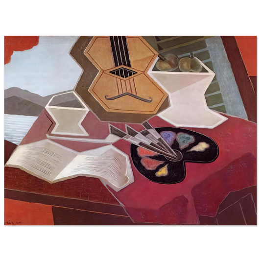 Table Overlooking The Sea by Juan Gris (1925) – art poster, view 2