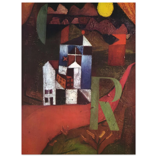 Villa R by Paul Klee (1919) – art poster