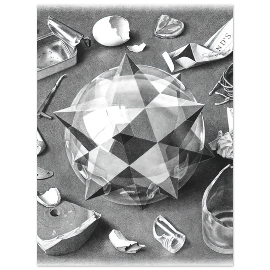 Contrast Order And Chaos by M.C. Escher – art poster