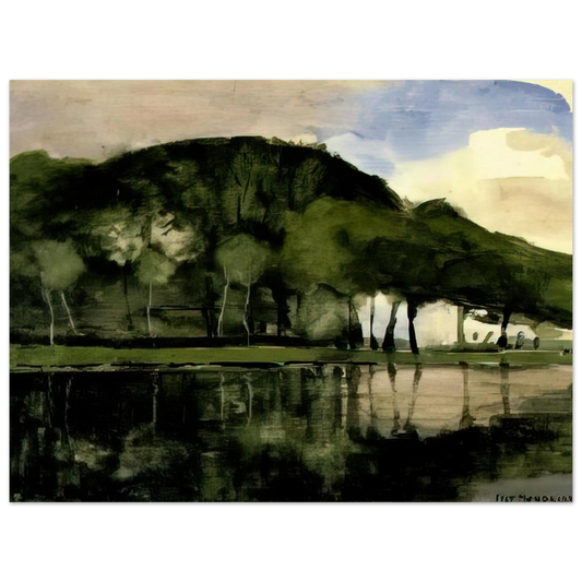 Along The Amstel by Piet Mondrian – art poster, view 2