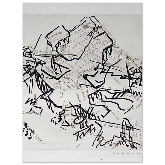 Tree At Tretire Ii by Frank Auerbach – art poster, view 2