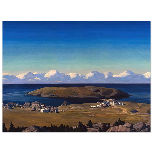 Island Village, Coast Of Maine by Rockwell Kent – art poster