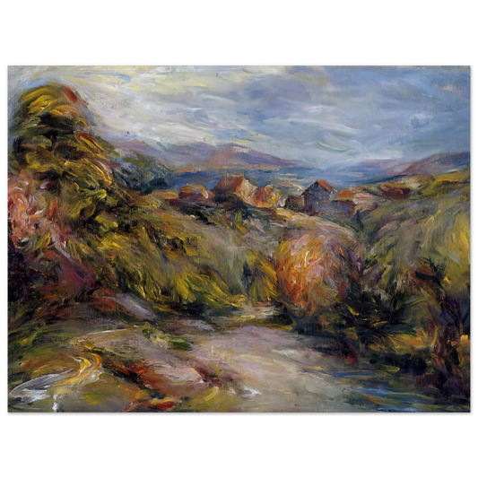 The Hills Of Cagnes by Pierre-Auguste Renoir – art poster