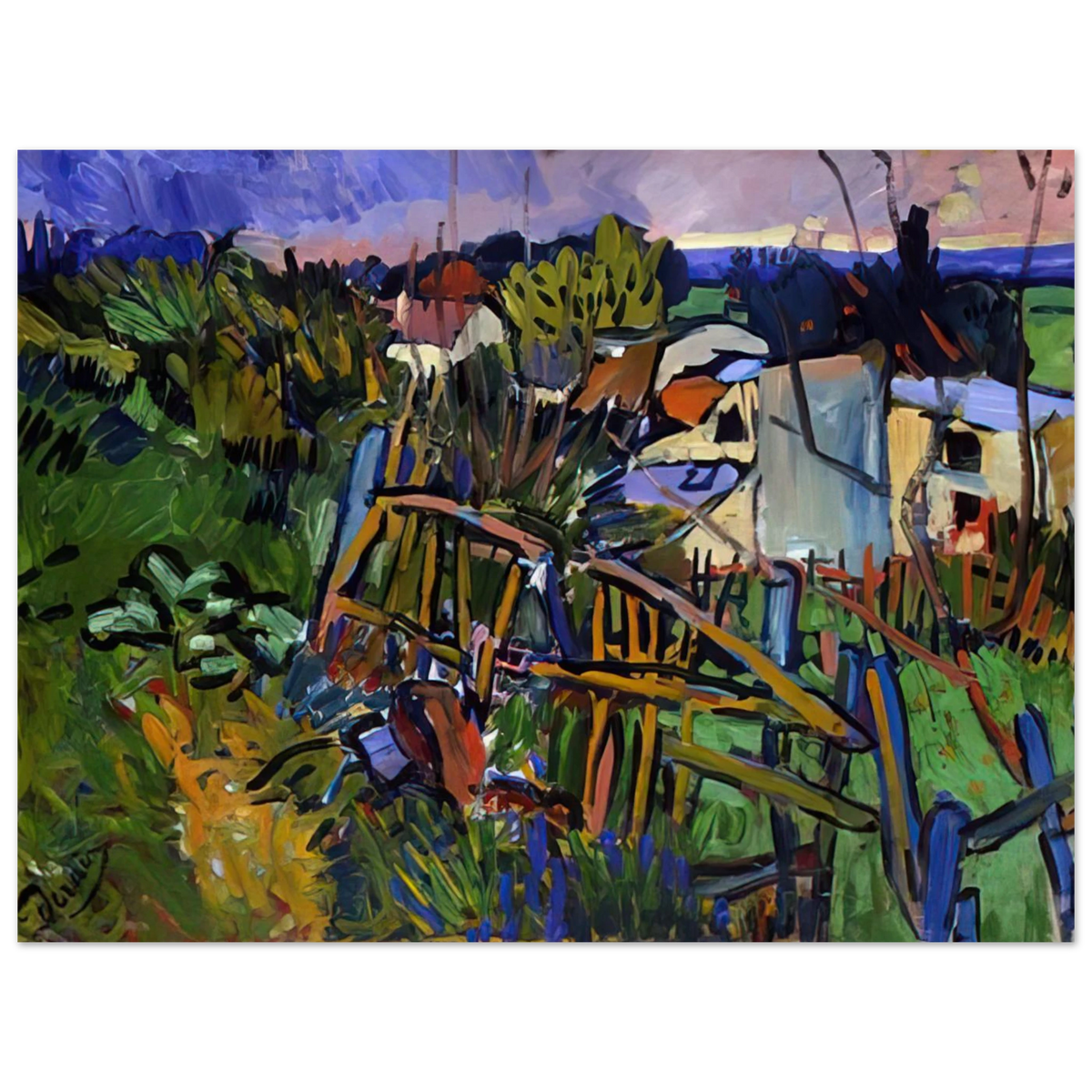 Landscape by Andre Derain (1906) – art poster, view 2
