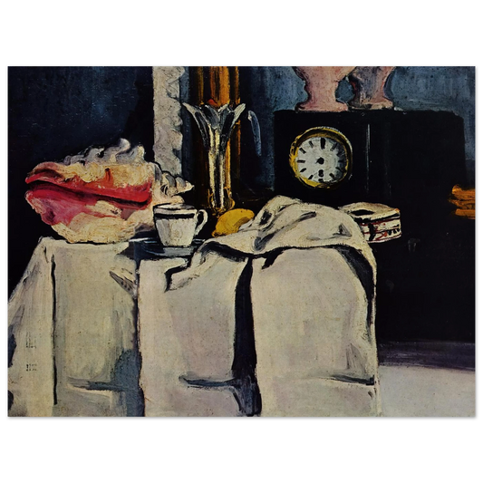 The Black Marble Clock by Paul Cézanne – art poster, view 2