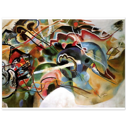 Picture With A White Border by Wassily Kandinsky (1913) – art poster