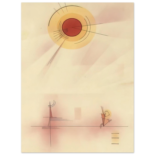 Strahlen by Wassily Kandinsky (1929) – art poster, view 2