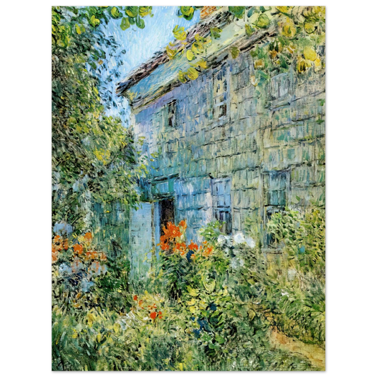 Old House And Garden, East Hampton by Childe Hassam – art poster