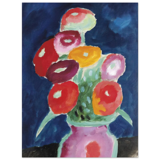Blumen In Einer Vase by Alexej von Jawlensky (1918) – art poster