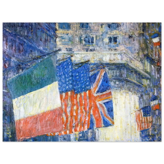 Avenue Of The Allies by Childe Hassam – art poster