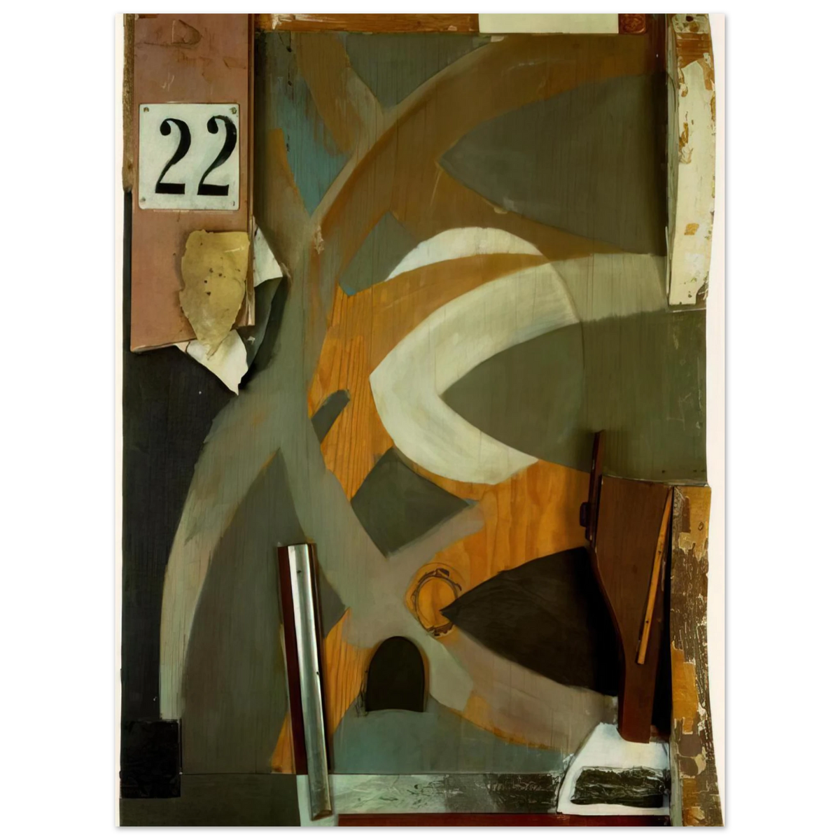 The Spring Door by Kurt Schwitters (1938) – art poster, view 2